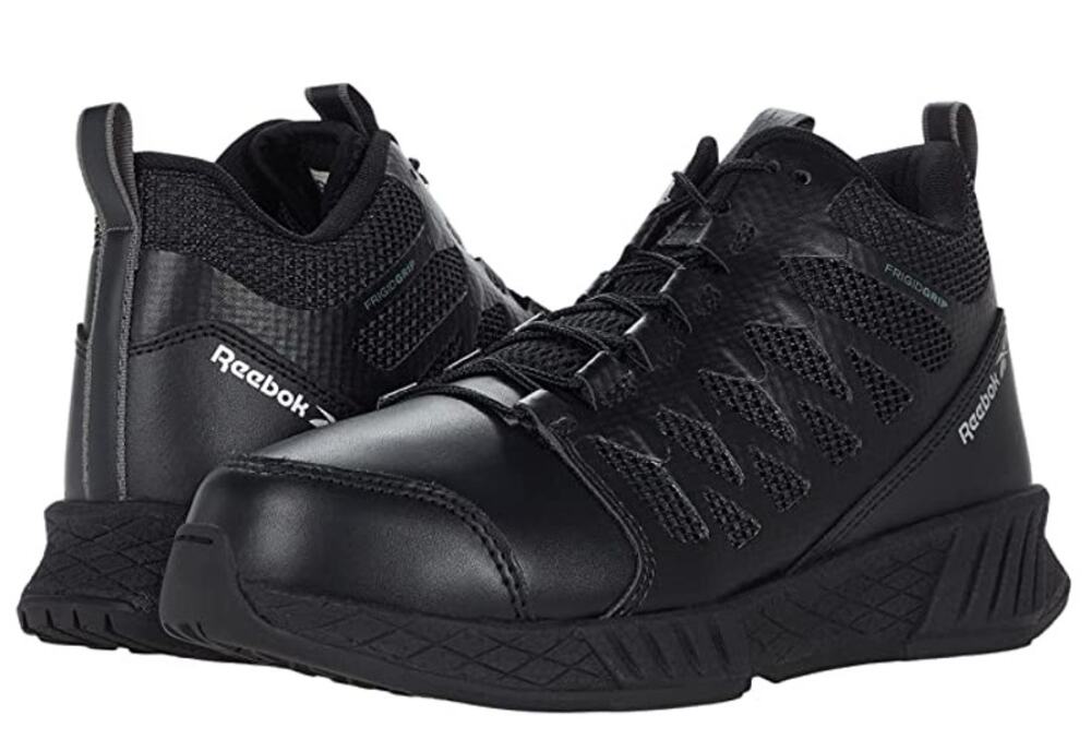 REEBOK Mens Floatride Energy Tactical Mid Work Boots Size 16 M Black SR NIB